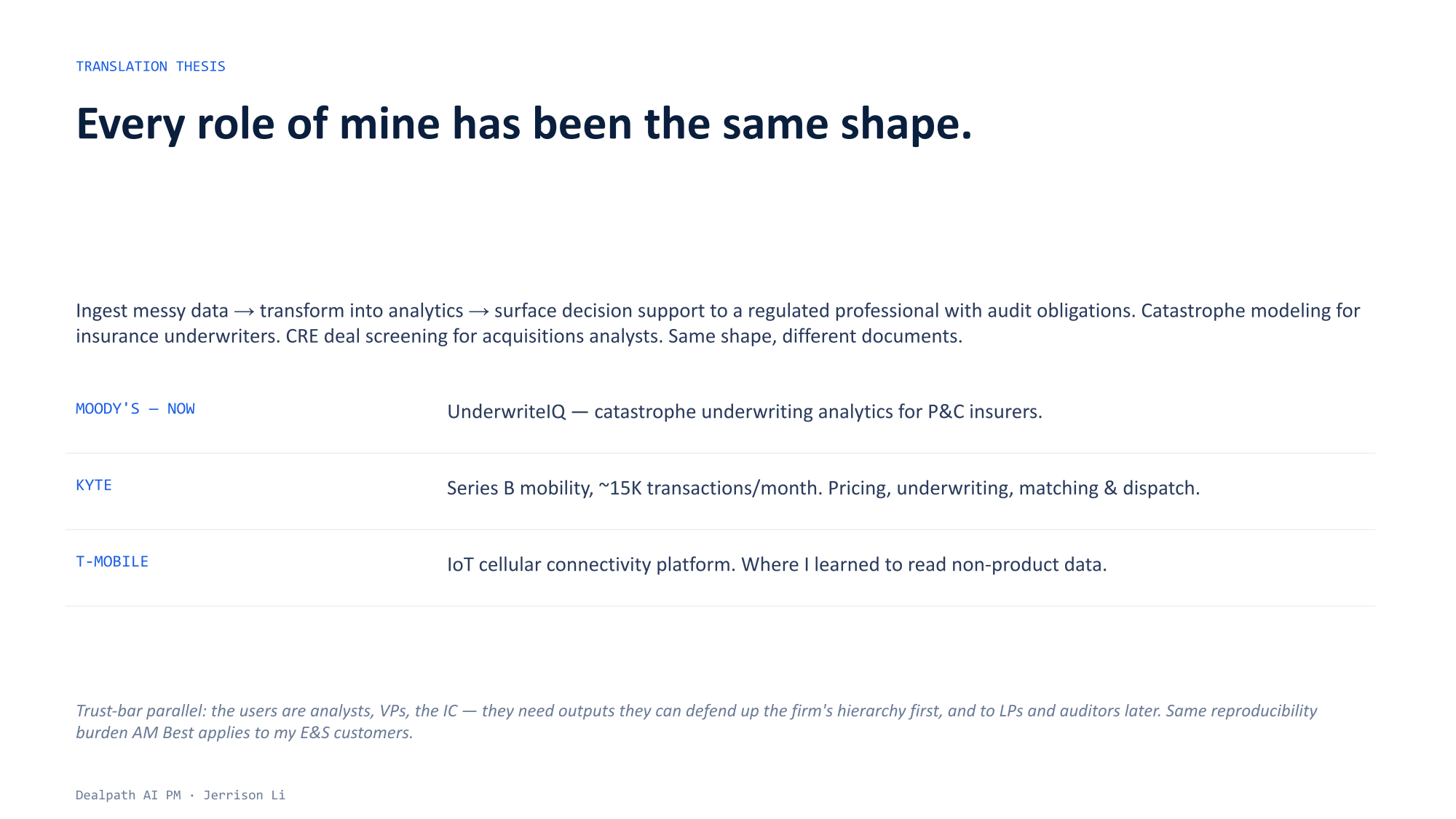 Dealpath AI PM presentation slide 4