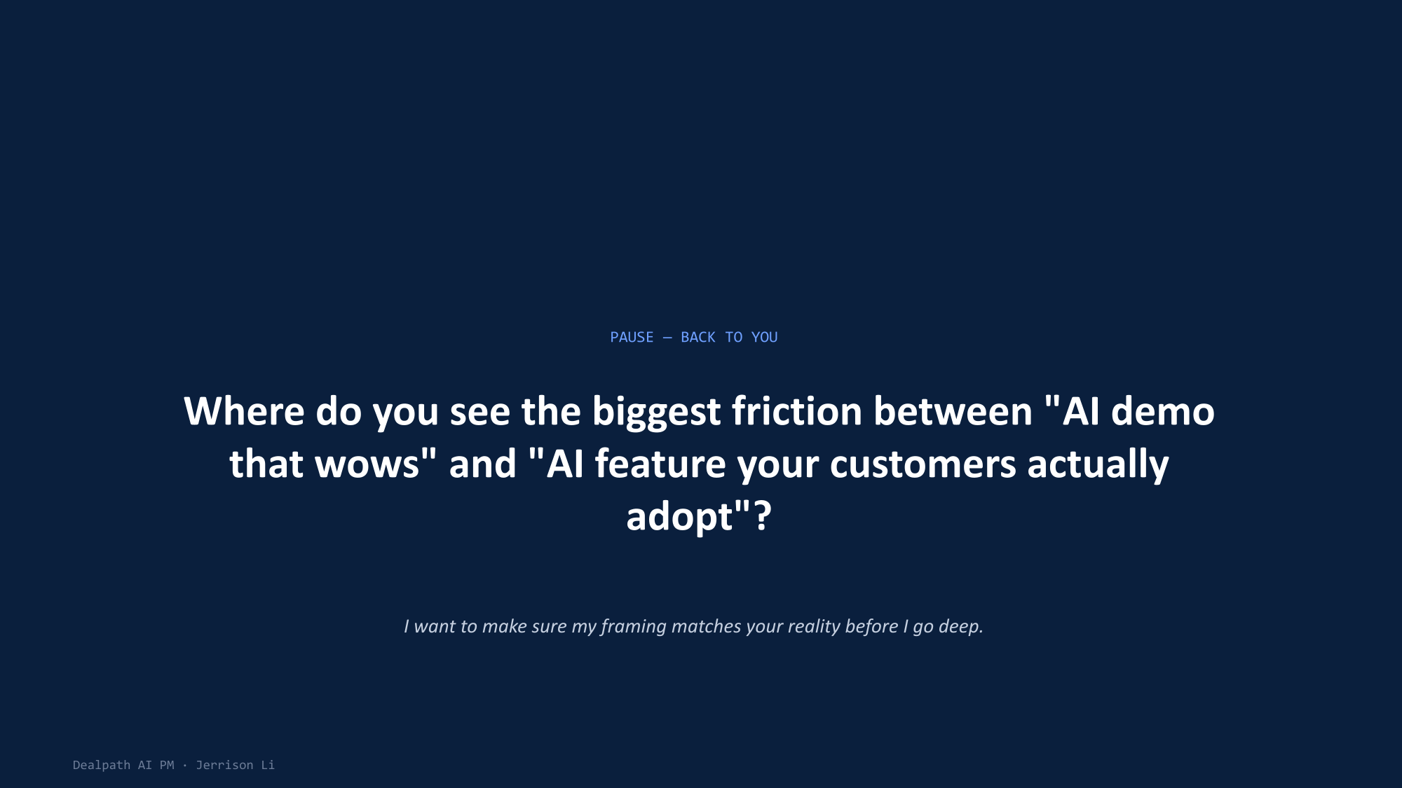 Dealpath AI PM presentation slide 12