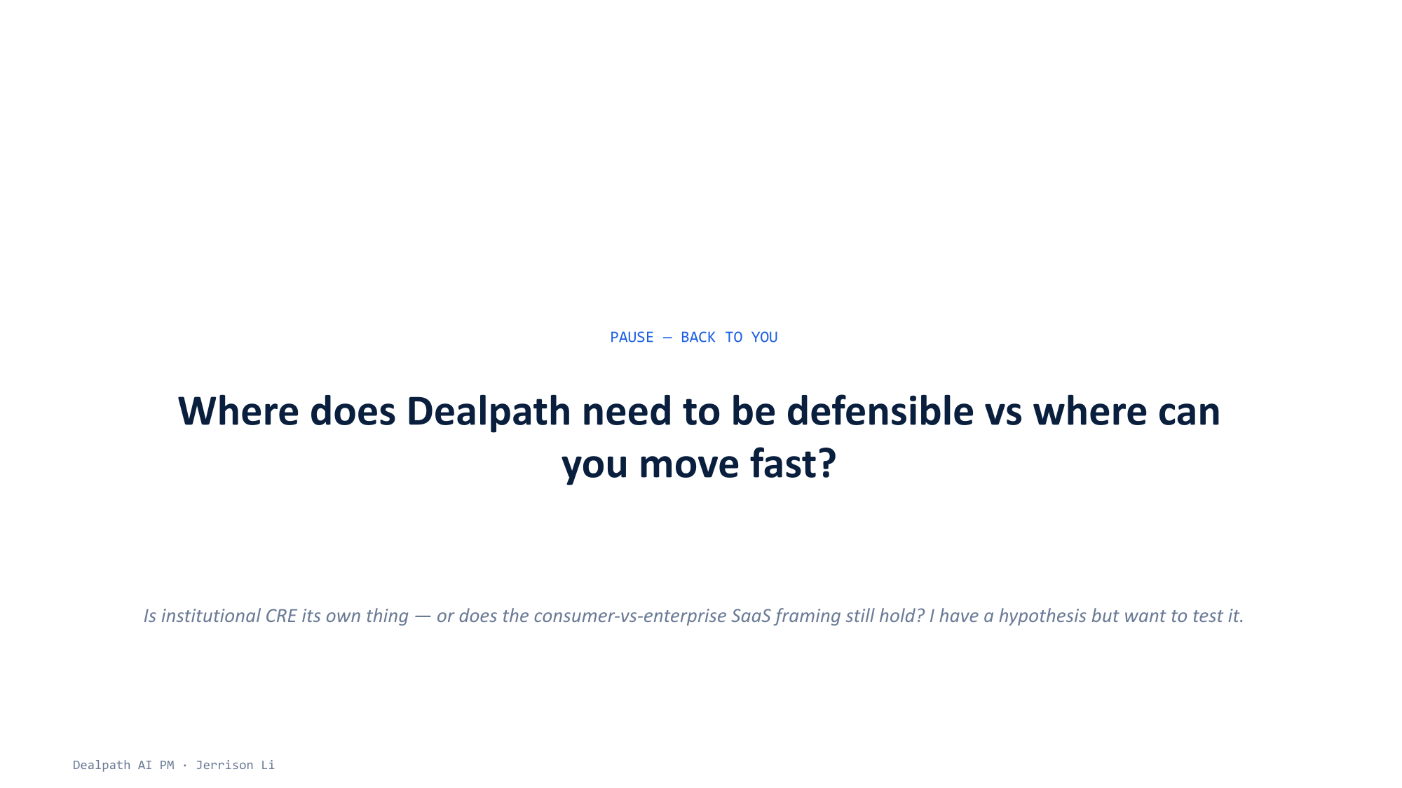 Dealpath AI PM presentation slide 22